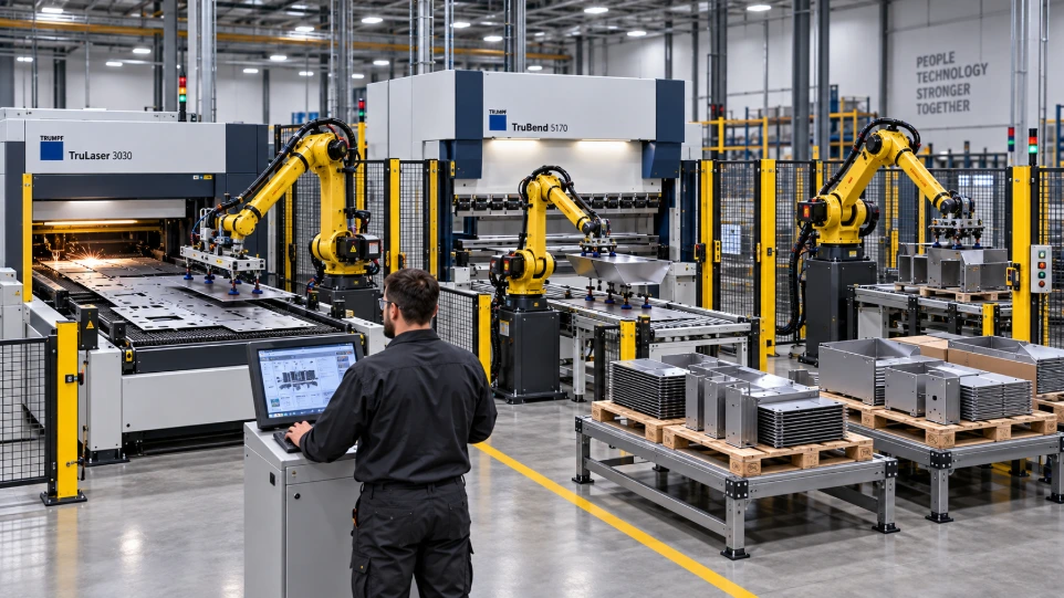 Sheet-metal forming cell